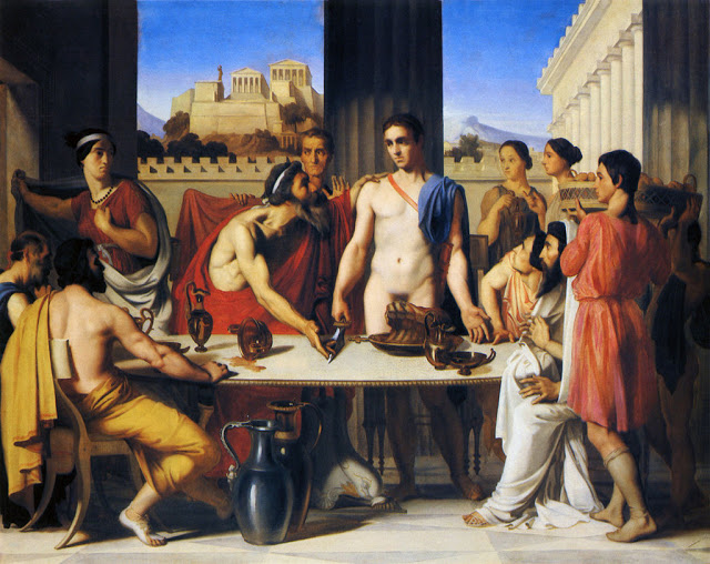Theseus Recognized by his Father Hippolyte Flandrin (1832)